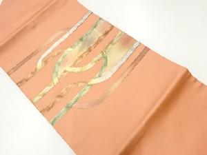 抽象模様織出し名古屋帯